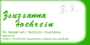 zsuzsanna hochrein business card